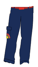 PANTALONES AZUL TERPEL-42, tela drill, bolsillos delanteros, traseros y laterales con logo sol